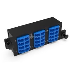 Plaquette HD d’adaptateurs LC 24FO Mono Bleu NEXCONEC