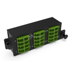 Plaquette HD d’adaptateurs LC 24FO Mono Vert NEXCONEC