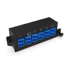 Plaquette HD d’adaptateurs LC 12FO Mono Bleu NEXCONEC