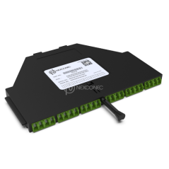 Module NGX MPO(ELITE)M-LC/APC Premium 24FO SM Polarité verte A/C - Avec volets N
