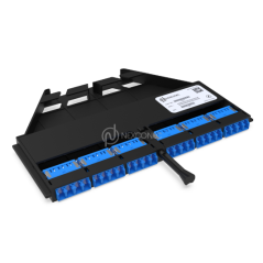 Module de brassage FIBRE OPTIQUE NGX pour adaptateurs bleus 24FO LC SM NEXCONEC