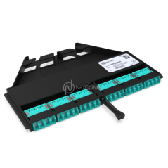 Module de raccordement FIBRE OPTIQUE NGX pour adaptateurs Aqua 24FO LC MM NEXCON
