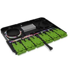Module d'épissure FIBRE OPTIQUE NGX pour 12FO SC/APC SM Vert Incl. Nattes SMF OS