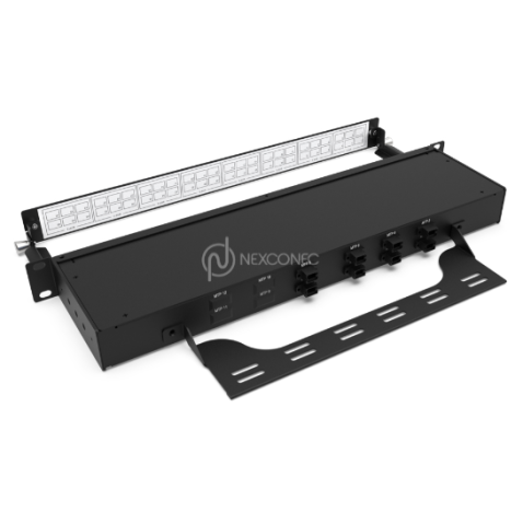 [NEXP96MOLCS] Panneau de dérivation MTP/MPO-LC Base-12 96FO OS2 NEXCONEC