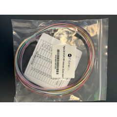 pack de 12 pigtails 62.5/125 OM1 ST easy strip gaine colorée fibre translucide