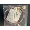 pack de 12 pigtails 62.5/125 OM1 ST easy strip gaine colorée fibre translucide