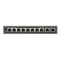 SWITCH 8 ports 100 Mbps + 2 ports de liaison montante 1000 Mbps,8 ports POE/POE+