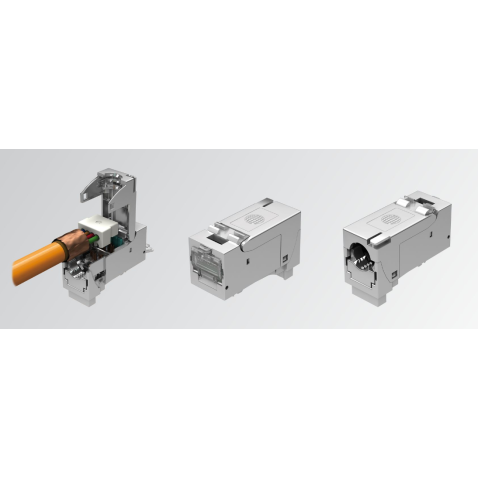 Connecteur FixLink SL RJ45 Keystone Kat.6A ISO/IEC PVP AWG24/22 - TOOL LESS