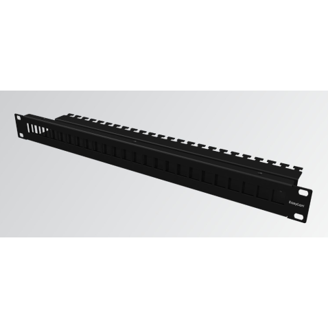 Panneau preLink® / fixLink® 19'' 1U 24x Keystone, noir