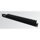 Panneau preLink® / fixLink® 19'' 1U 24x Keystone, noir