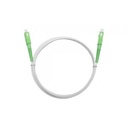 Jarretière optique mono G657 A SCAPC/SCAPC simplex gaine blanche renforcée 2 m