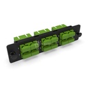 LGX Pass Thru Plaque d'adaptation LC 24FO SM Vert NEXCONEC