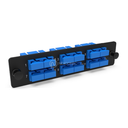 LGX Pass Thru Plaque d'adaptation SC 12FO SM Bleu NEXCONEC