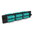 LGX Pass Thru Plaque d'adaptation SC 12FO MM Aqua NEXCONEC