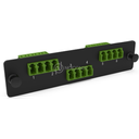 LGX Pass Thru Plaque d'adaptation LC 12FO SM Vert NEXCONEC