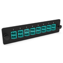 LGX Pass Thru Plaque d'adaptation LC 16FO MM Aqua NEXCONEC