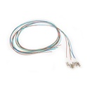 Pack 6 Pigtails couleurs OM3 Easystrip LCPC 2M  900 µm